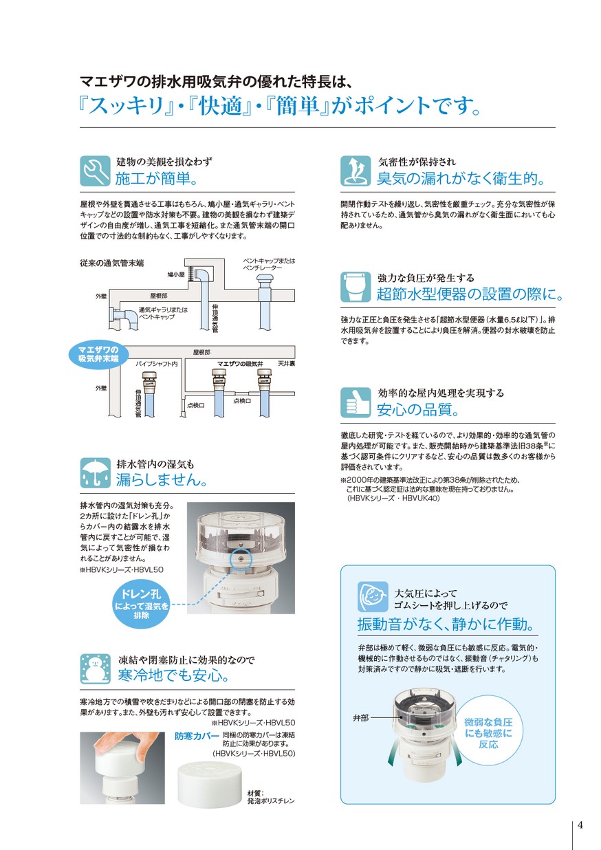 排水用吸気弁